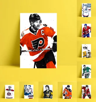 

HD Print Hockey Sports Player Oil Painting Home Decor Wall Art on Canvas Claude Giroux Evgeni Malkin Leon Draisaitl Etc.