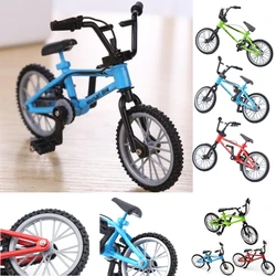 1 pçs dedo bmx bicicleta brinquedos para meninos mini bicicleta com corda de freio liga bmx funcional montanha modelo brinquedos para crianças presente