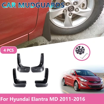 

For Hyundai Elantra MD Car Fender Cover Mudguard Splash Guards Mudflaps fender protector 2011 2012 2013 2014 2015 2016 AutoParts
