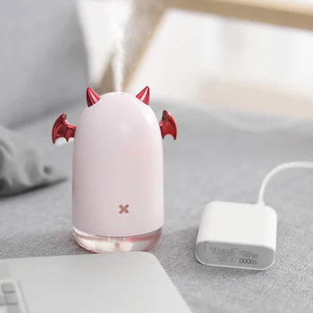 

USB Air Humidifier Car Ultrasonic Aroma Essential Oil Diffuser Cool Mist Maker Fogger Mini Home Air Purifier With Night Lights