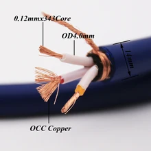 

Hi-end FP-3TS20 OCC Copper power cable ,sold per meter hifi power cable, End AC Power Cable