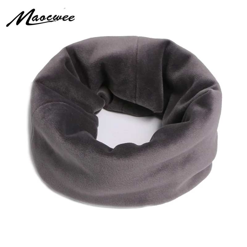 

Casual Neck Scarf Warmer Collar Fashion Outdoor Velvet Scarves Solid Snoods Women Men Autumn Winter Thermal Ring Scarf Unisex