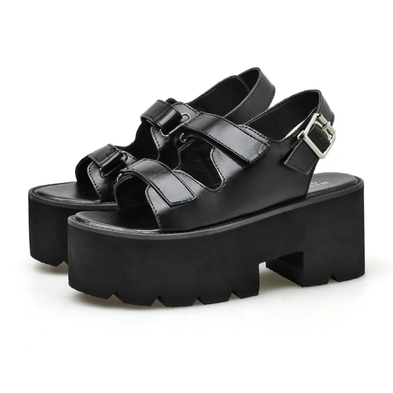 one strap platform sandals