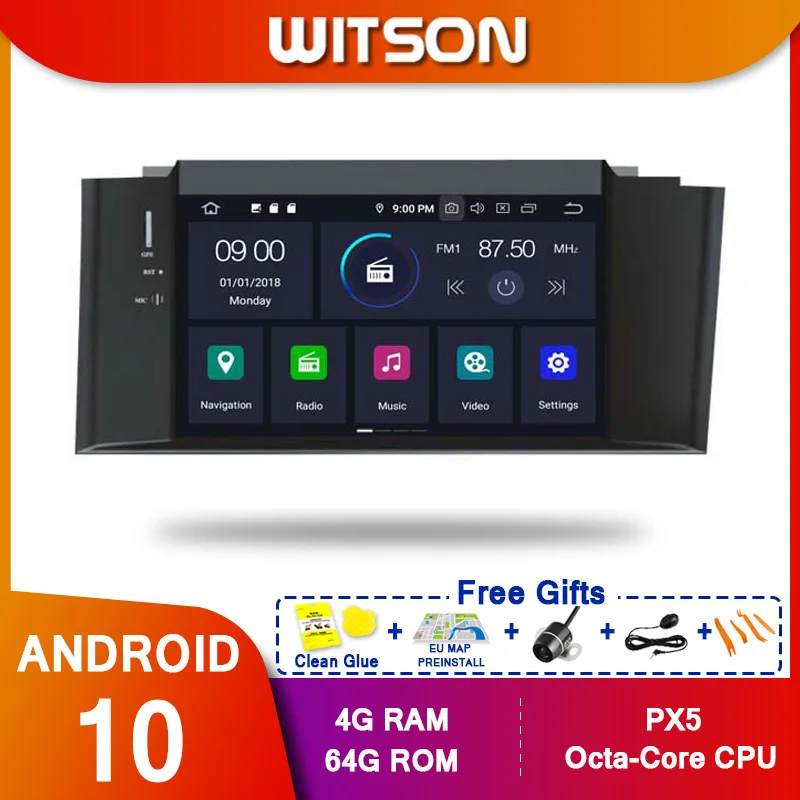 

WITSON Android10 Octa core PX5 CAR DVD player For CITROEN C4L DS4 IPS screen 4GB RAM 64GB ROM CAR GPS NAVIGATION,