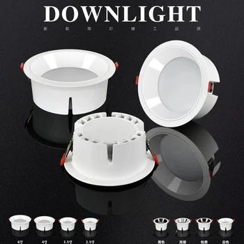 

1pcs LED Downlight 5W 9W 12W 15W 18W Recessed Round LED Ceiling Lamp AC 220V 230V 240V Indoor Lighting Warm White Cold White