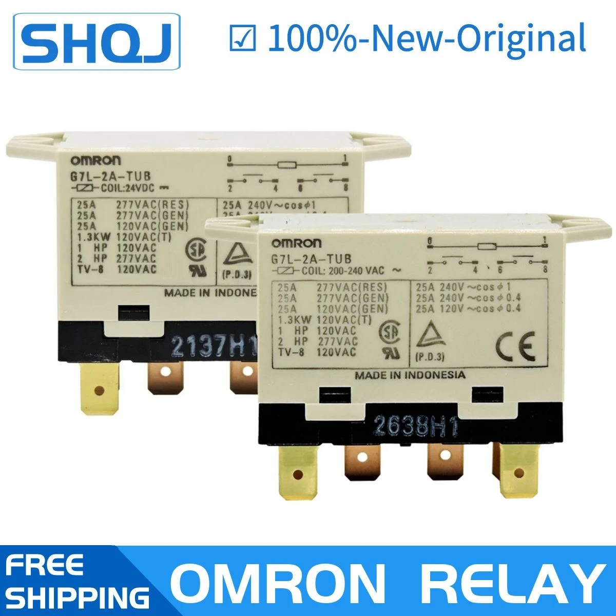 OMRON RELAY G7L-2A-TUB 24VDC 200-240VAC 220VAC Brand new and original relay | Обустройство дома