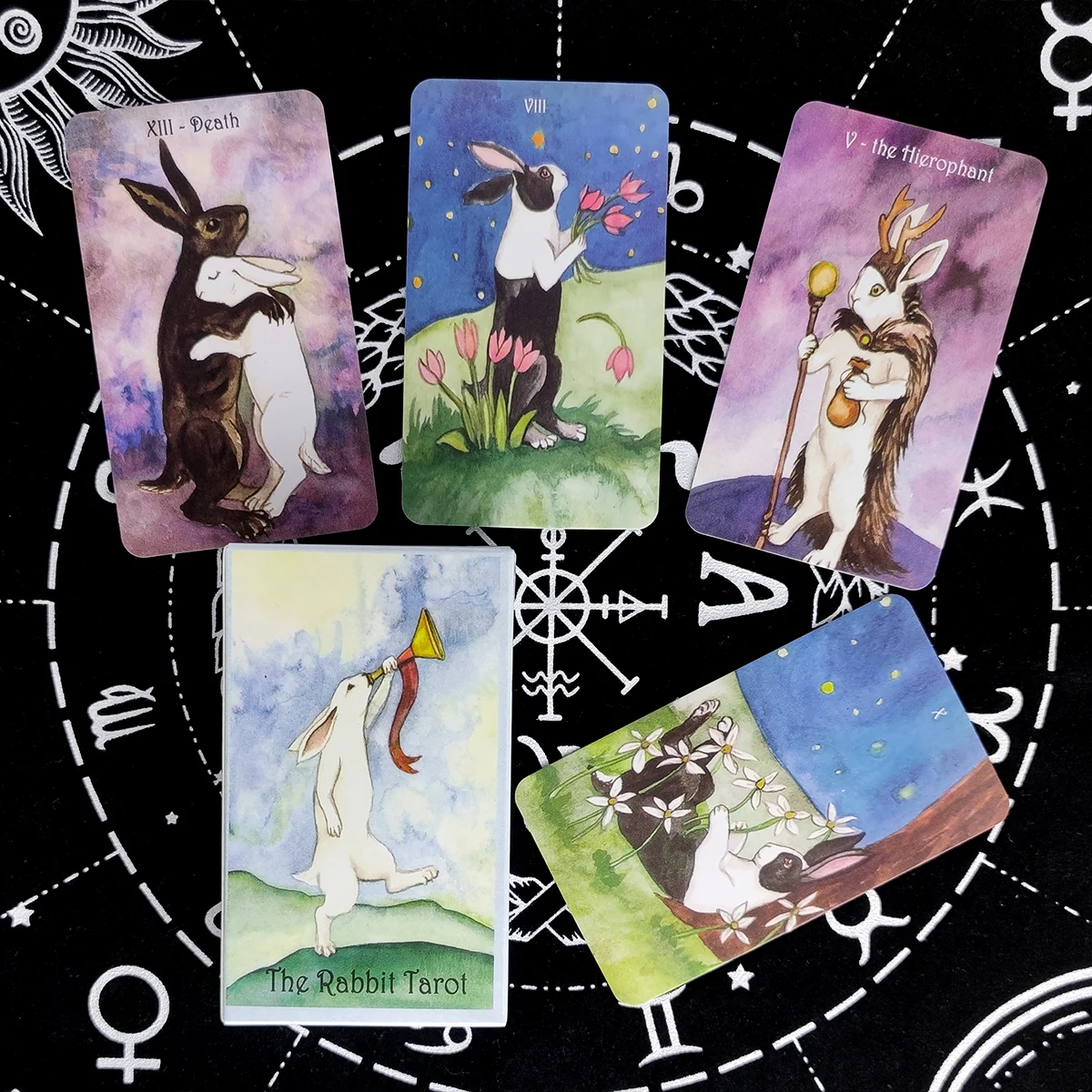 New The Rabbit Tarot Cards Prophecy Divination Deck English Version Entertainment Board Game 78 sheets/box | Спорт и развлечения