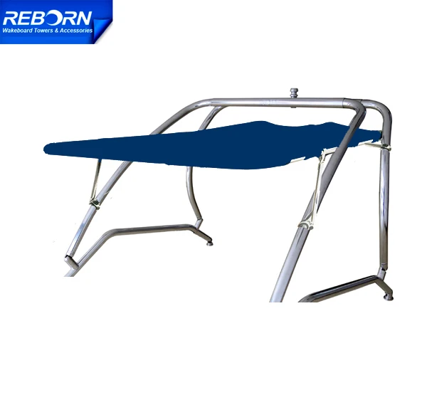 Reborn Pro2 Extra Large Tower Bimini Top Navy Blue Canopy 1970Vtower