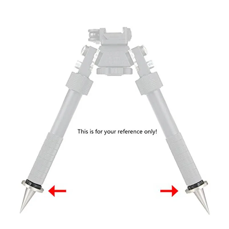 2 шт. сошки Спайк Быстросменные алюминиевые Сменные ножки подходят для Atlas сошки фиксированные иглы штатив аксессуары Принадлежности для охоты