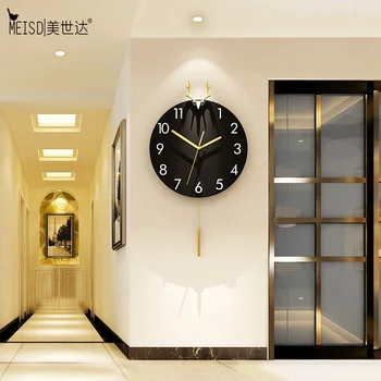 

MEISD New Arrival Acrylic Wall Clock Quartz Silent Room Decor Watch Wall Clocks Pendulum Horloge Metal Pointer Free Shipping