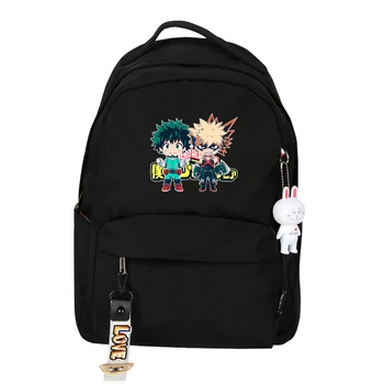 

Anime My Hero Academia Mochila Izuku Bakugou Katsuki Cosplay School Backpack Cartoon Unisex Travel Backpack Bagpack Rugzak