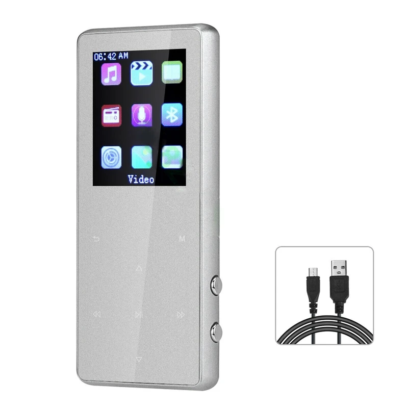 Портативный Bluetooth MP3-плеер с fm-динамиком Hi-Fi без потерь до 128 ГБ