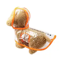 Горячая 4 размера дождевик для собак водонепроницаемый прозрачный плащ Весна Лето дождевик Одежда для собак аксессуары для щенков