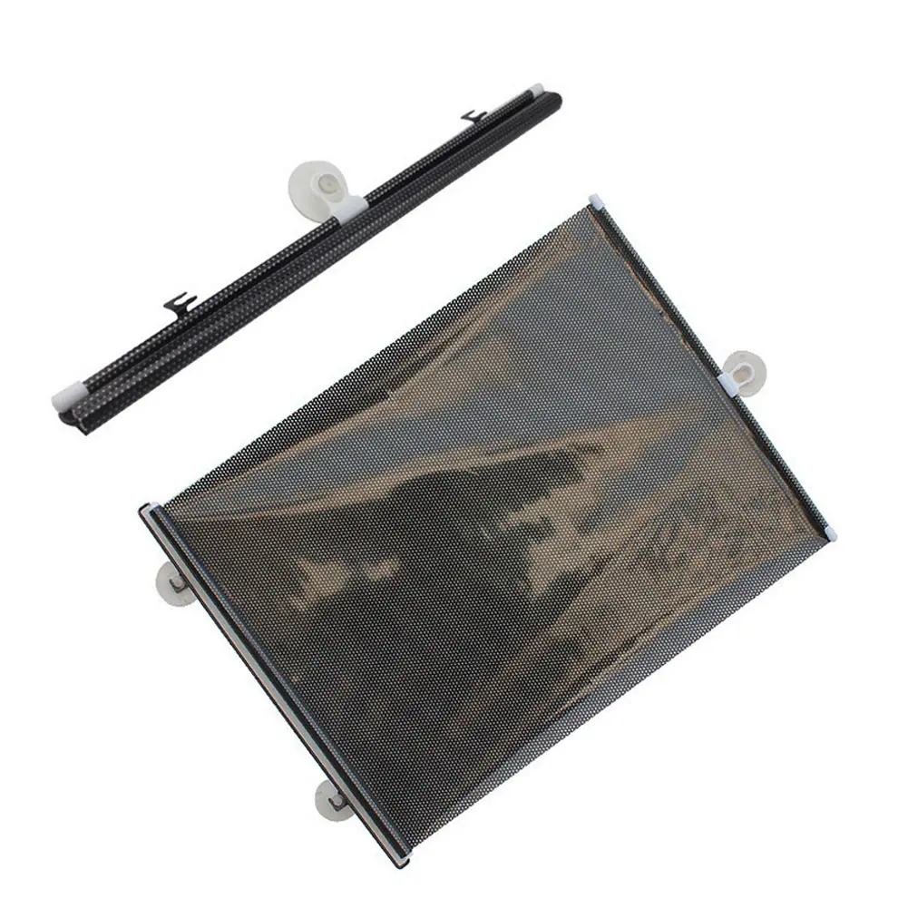 Car SunShade Auto Sun Visor PVC Suction Cup Cover Front Windshield 40x125cm Retractable Durable Windshield Sunshade