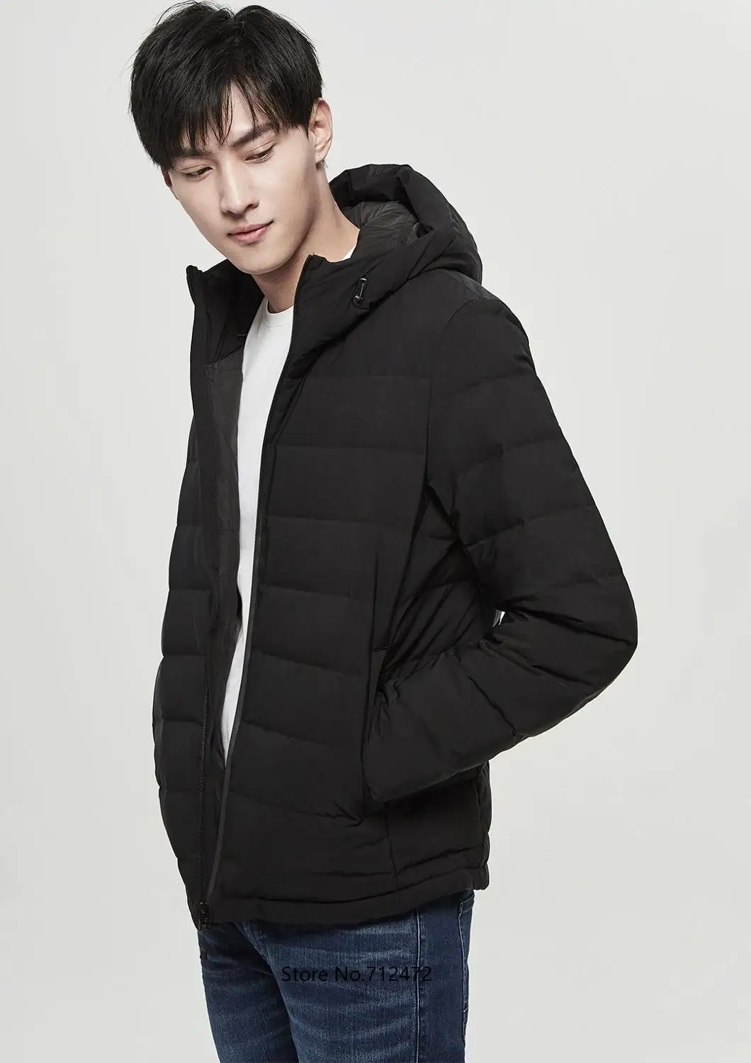  Xiaomi Winter Smart temperature control heat Goose down jacket 90% gray goose down Seamless lock te - 4000280219897