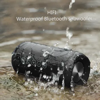 

New Bluetooth Speaker Portable Wireless Small Steel Gun Outdoor Waterproof Outdoor Speakers Card Audio Subwoofer Speakers