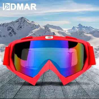

Ski Goggles With Border Anti-Fog Protection Keep Warm Big Lenses Glasses Snow Goggles Skating Mountaineering Cycling