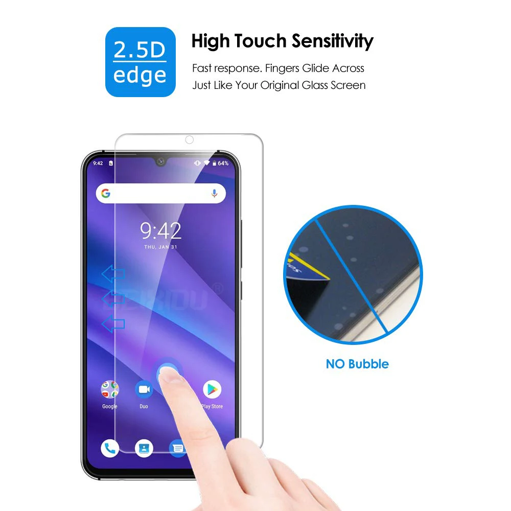 2 шт Полное закаленное стекло для Umidigi A5 Pro защита экрана 2.5D 9h закаленное стекло для Umidigi A5 профессиональная защитная пленка