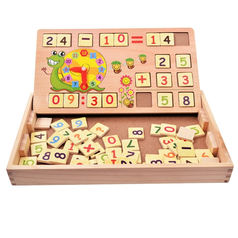  Children count bar arithmetic bar math teaching aid kindergarten wooden multi-function learning box - 4000125734152