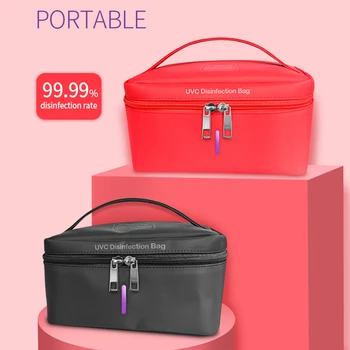 

3W UVC Disinfectant Tank Outdoor Travel LED UV Ultraviolet Light Anion Sterilizer Box Storage Bag Carry Case Bag Drop Shipping A