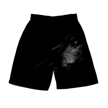 

Men's 3D Ghost in the Shell Shorts 3D Board Trunks 2019 Summer New Loose shorts Men Hip Hop Short Pants indoor wear streetwear