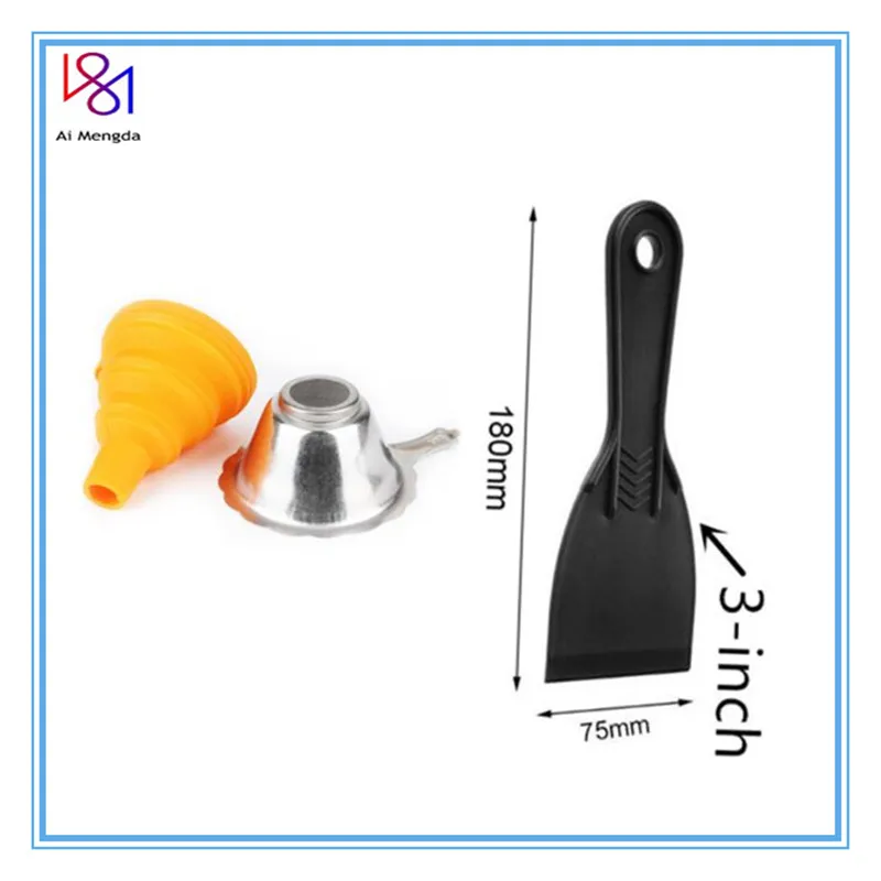 Metal UV Resin Filter Cup+Silicon Funnel+SLA Resin Special tool shovel  for ANYCUBIC Photon dlp parts 3D Printer Accessories 4pcs anycubic photon s sla resin special tool shovel 3d printer accessories plastic