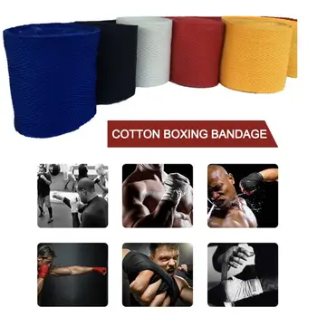 

1pc Boxing Bandages 2.5M Length 5cm Width Hand Wraps MMA Muay Thai Kick Boxing Handwraps For Training Bandages Accessories