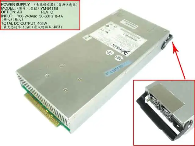 

Мощность YM-5411B серверный блок питания 405 Вт PSU Intrend ES A24F-G2430