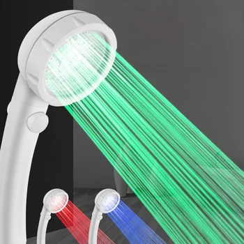 

Automatic Water Temperature Color Changing Negative Ion LED Handheld Shower Head DNJ998