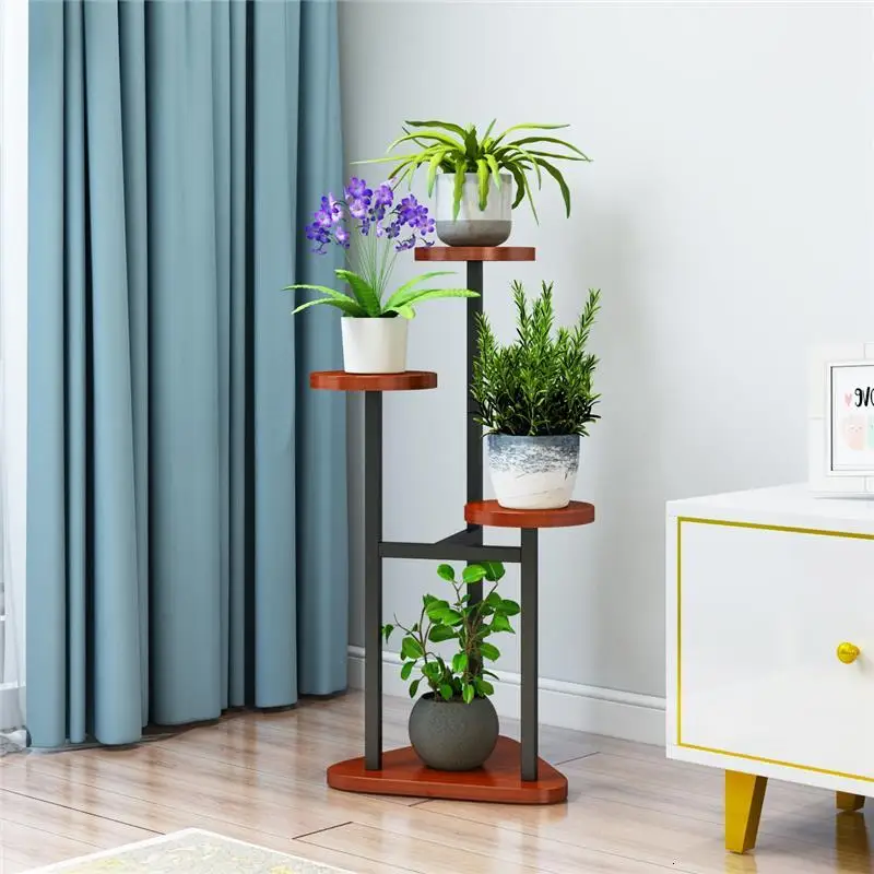 Version D Интерьер Etagere Плант стенд горшок стол Estanteria Plantas гостиная лестница стойки Stojak Na Kwiaty балкон Цветочная полка - Цвет: Version D