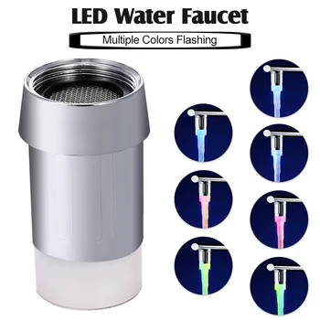 

LED Water Faucet Light Water Stream Automatically Multiple Colors Changing Water Faucet Tap for Kitchen Bathroom