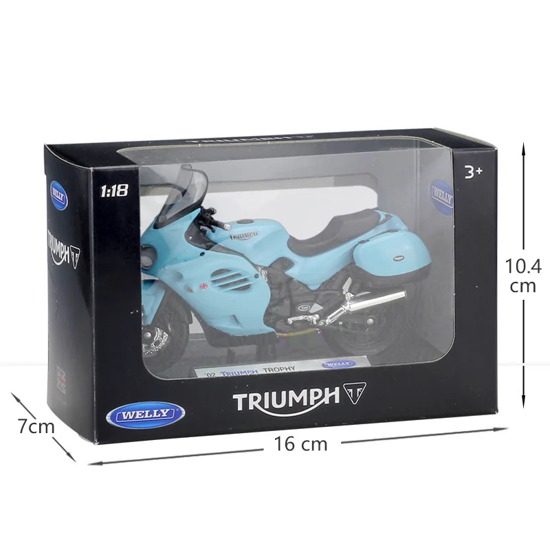 WELLY 1:18 2002 Триумф трофей литая модель мотоцикла из сплава игрушка для детей