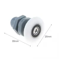 1pcs 25mm Universal Plastic + Nylon Shower Room Glass Sliding Door Roller Small Hanging Wheel Suitable for Bathrooms 1