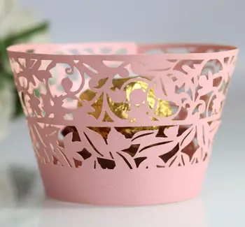 

50/100pcs Hollow Flower vine Cupcake Wrapper Liner Baking Cup Paper Baking DIY Tools Accessories Wedding Birthday Party Baby