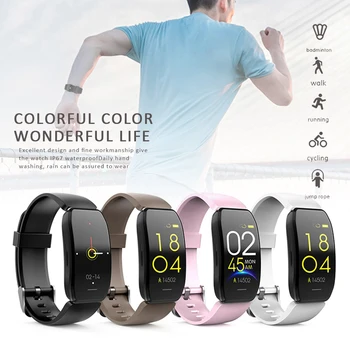 

C114 Fitness Tracker Watch Women IP67 Waterproof Bracelet MenActivity Smart Band Heart Rate Message Push Sports Smart watch