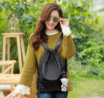 

Rivet mini backpck School Bag Nylon Oxford Shoulder Bag For Women backpacks-for-teenage-girls Female Rucksack College Bag