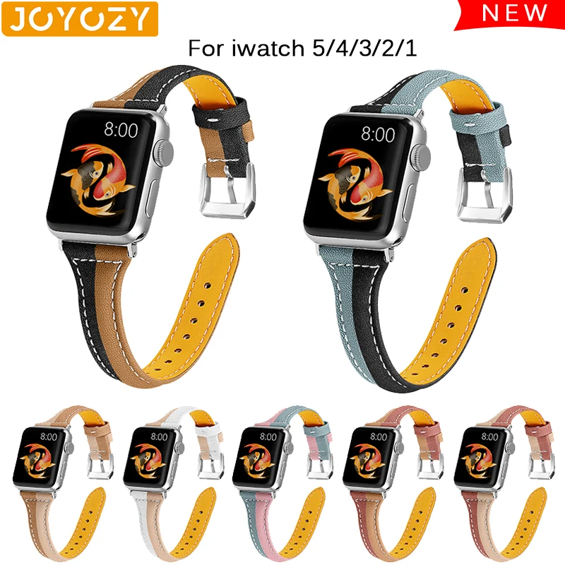 

Joyozy 2019 fashion current unique for apple watch 38 mm 40mm 42mm 44mm smart watch leather strap for apple series 5/4/3/2/1
