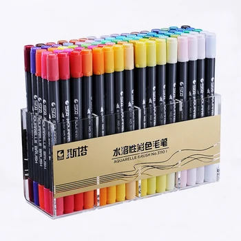 

80 Colors Double Head Artist Soluble Colored Sketch Marker Brush Pen Set for Drawing Design Paints Art Marker Pens Supplies