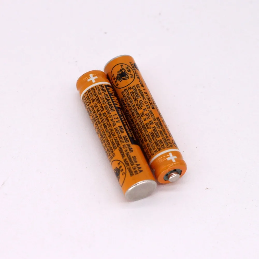 2 шт. AAA батарея для HHR 55AAABU беспроводной телефон Panasonic батареи 1 V 550mAh оригинальный