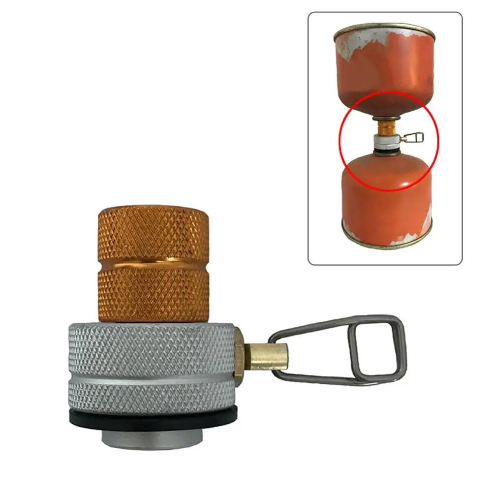 

Outdoor Flat Gas Tank Inflation Valve Small Gas Tank Mutual Charging Adapter Camping Gas Furnace Gas Tank To The Connector