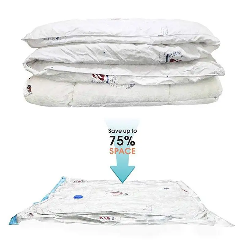 Vacuum bag 10 pieces Set 2 sizes 6 40x60 and 4 60x80 sturdy for storing clothes quilts bed linen f | Дом и сад