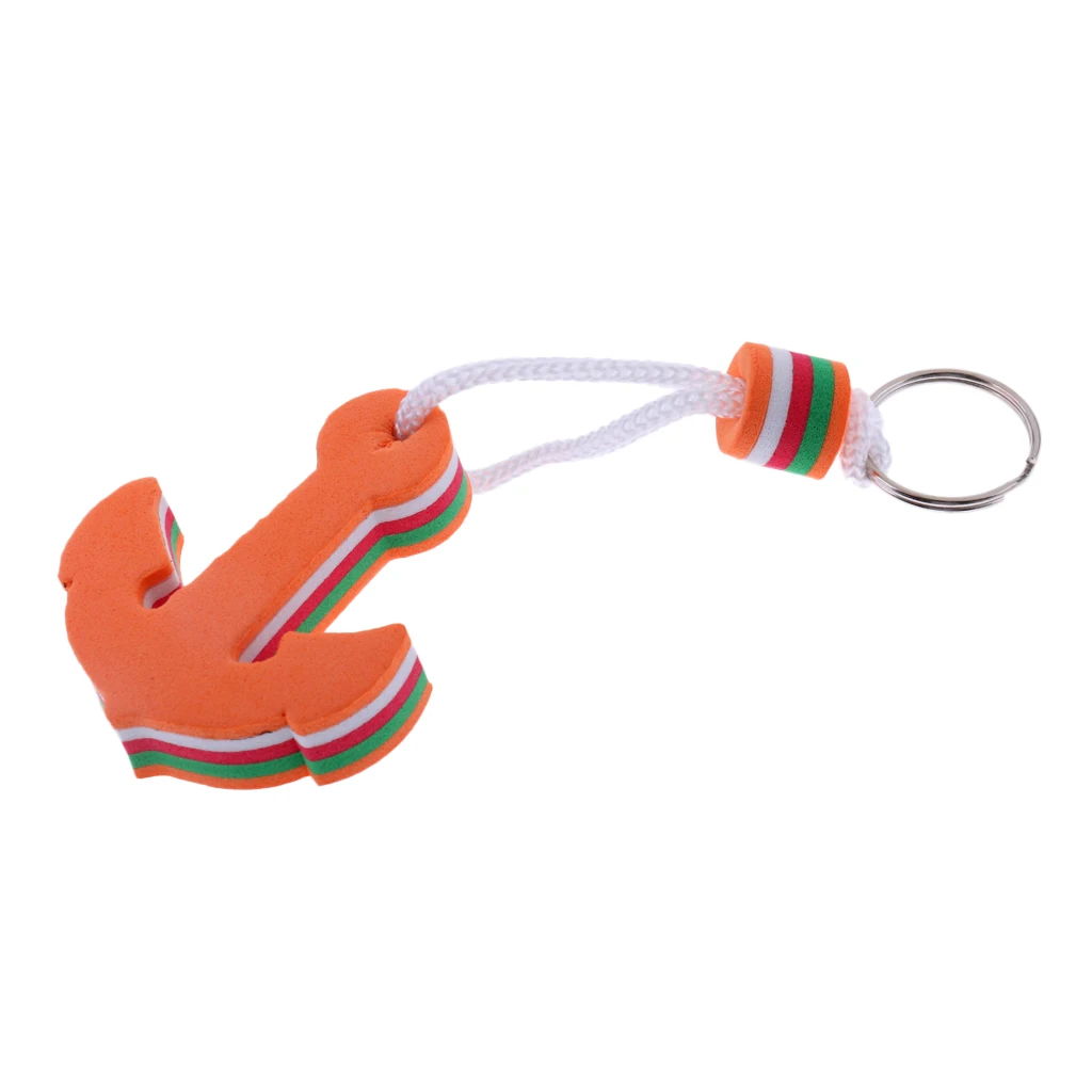 Anchor Shaped Foam Floating Key Chain Key Ring for Boating, Kayaking, Canoeing, Surfing and Swimming