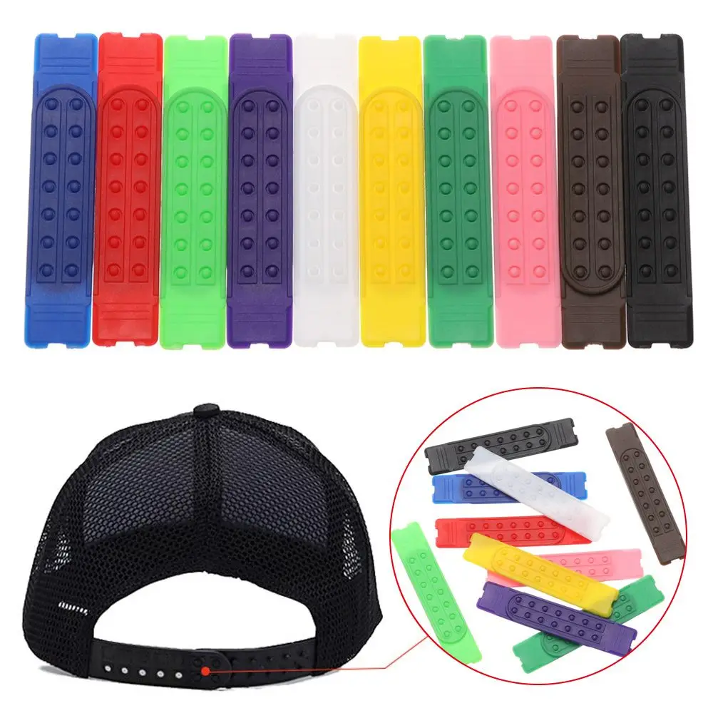 5 Sets Snapback Strap Colorful Replacement with 14 Holes Hats Repair  Fasteners Buckle Strap Snapback Extender Hat Strap Clip