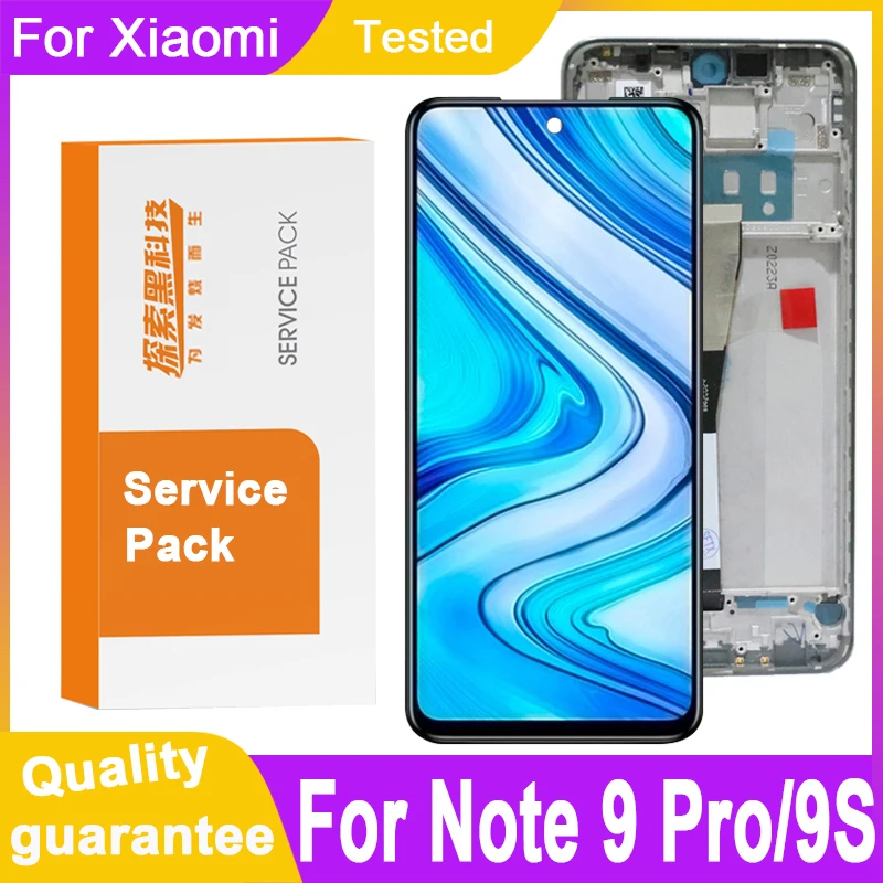 100% тестирование 6 67 ''ЖК дисплей экран Замена для Xiaomi Redmi примечание 9 Pro ЖК с