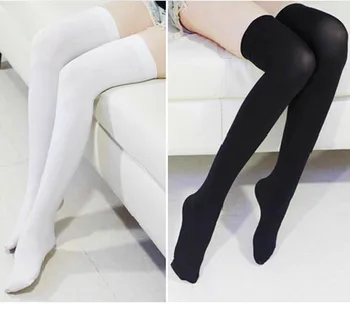 

Women Stockings Fashion Over Knee High Temptation Stretch Stockings Opaque Breathable High Elastic Sexy Stockings Calcetines 8W2