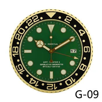 

Creative Luminous Wall Clock Modern Wall Watches Home Decor Metal Large Calendar Luxury Orologio Da Parete Gift with LOGO L015