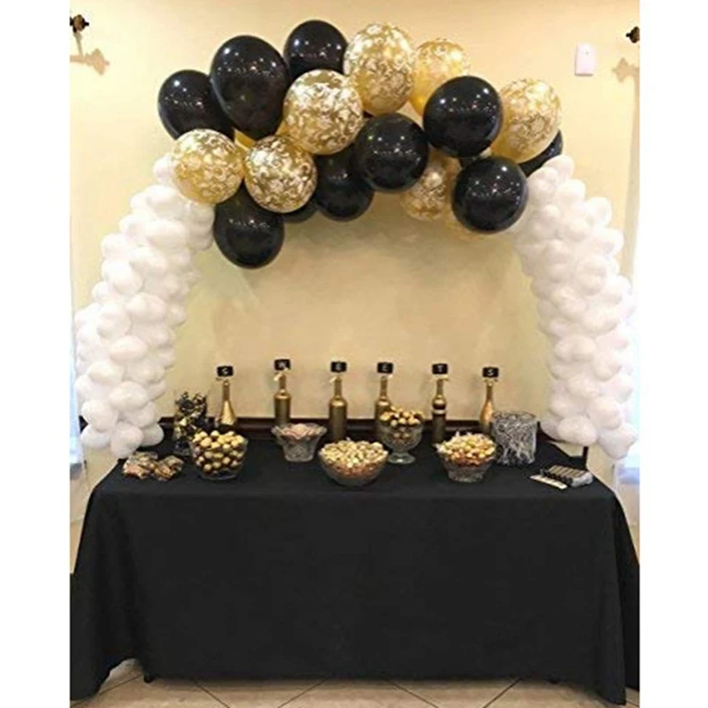  DIY Balloon Arch Kit Plastic Balloons Column Stand with Frame Base Pole and Ballons Clips for Birth