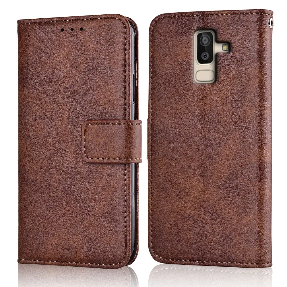Case Samsung Galaxy J8 J810f 2018 Candy Color Cover Samsung J8 Flip Leather Aliexpress