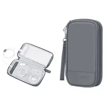 Портативная мини сумка для путешествий, Мужская Однослойная Водонепроницаемая нейлоновая зарядка, кабель для наушников, Аксессуары для мобильных телефонов, дорожные сумки для хранения