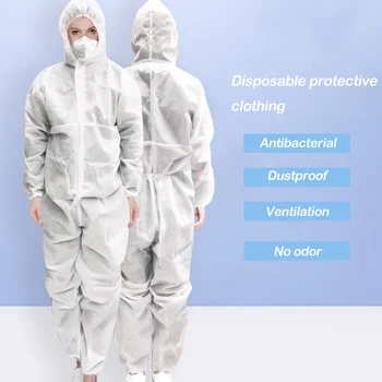 

Protection Suit Disposable Protective Clothing Chemical Protective Dust-proof Protection Chemical Protection Set